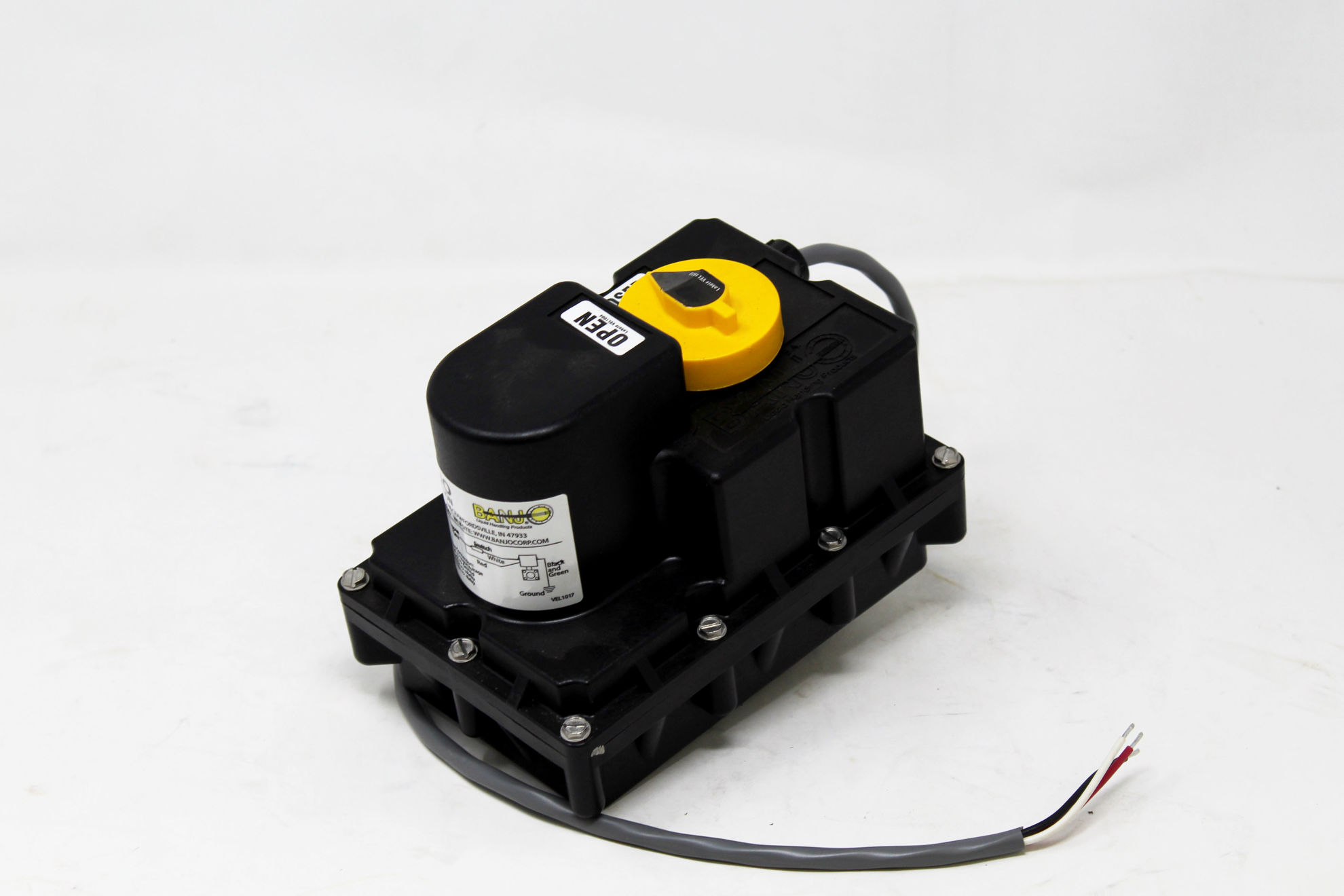 Precision Tank Parts VALVE BANJO EV4300 12 VOLT ELECTRIC MOTOR