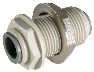 Precision Tank Parts | PUSHLOCK BULKHEAD UNION CONNECTOR 3/8