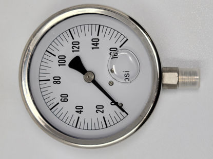 Picture of GAUGE PRESSURE LIQUID FILLED SS 4" 160#