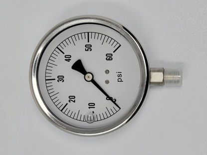 Picture of GAUGE PRESSURE LIQUID FILLED SS 4" 60#