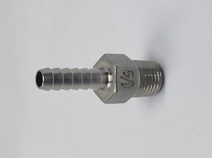Picture of KING NIPPLE SS316 1/4"X1/4" MPT