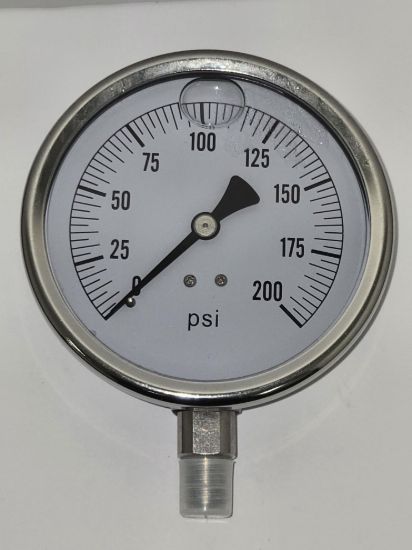 Picture of GAUGE PRESSURE OIL FILLED 4" 200#