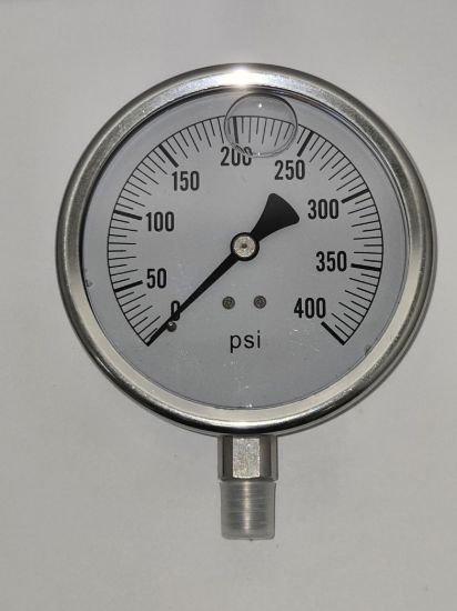 Picture of GAUGE PRESSURE OIL FILLED SS 4" 400#